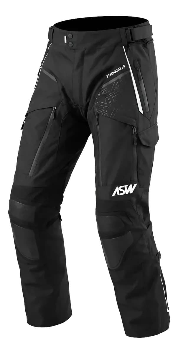 Calça Moto Big Trail Masculina Asw Pangea 2.0 Proteção Forro Preto M