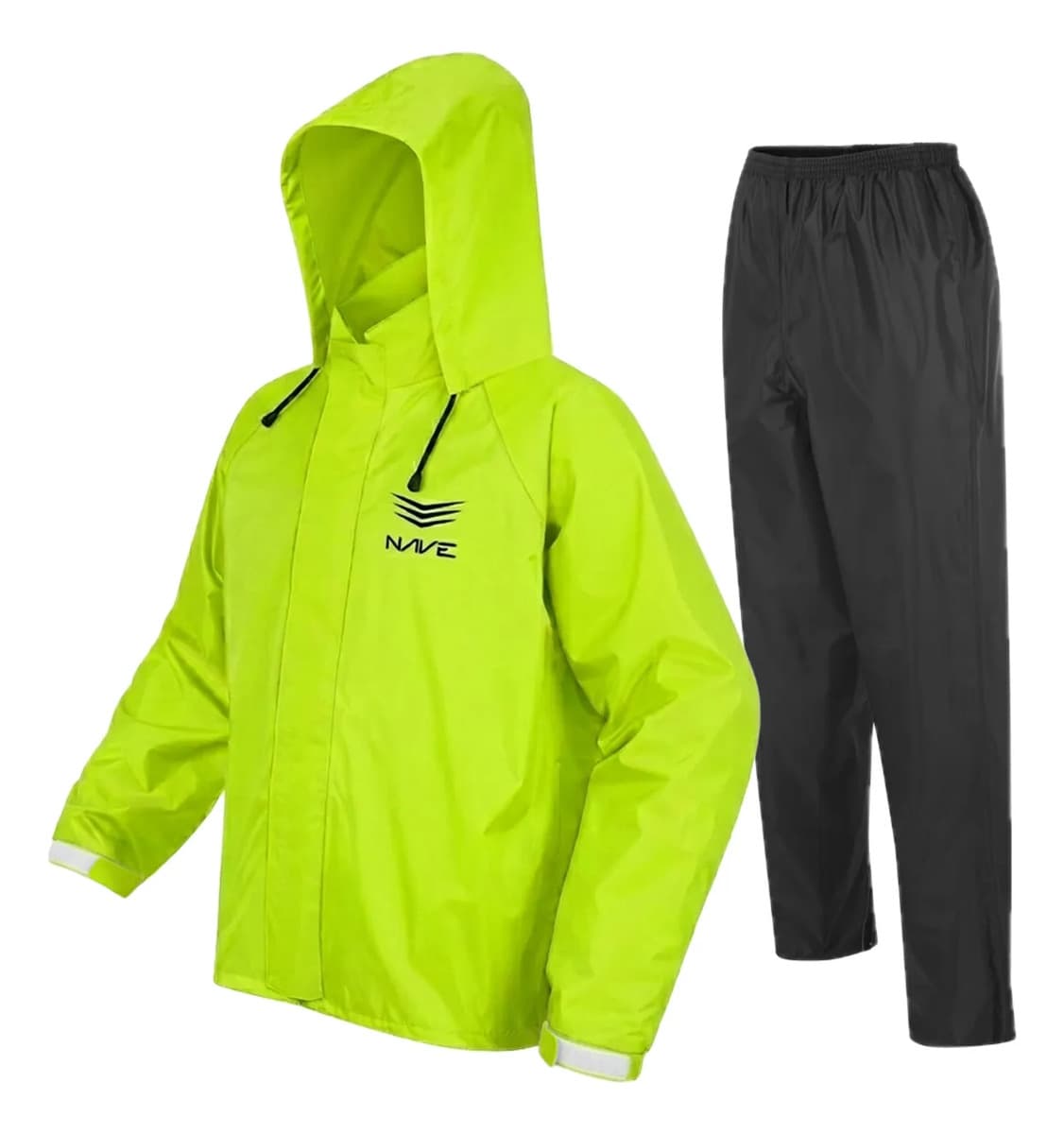 Capa De Chuva Motoqueiro Big Trail Nylon Capuz Nave Vision